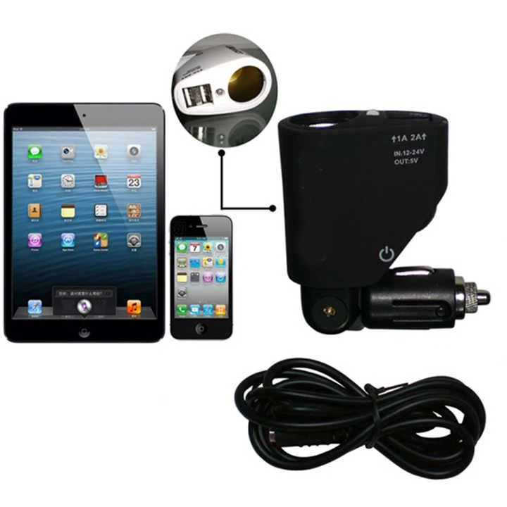 Carica auto universale 2 USB per auto